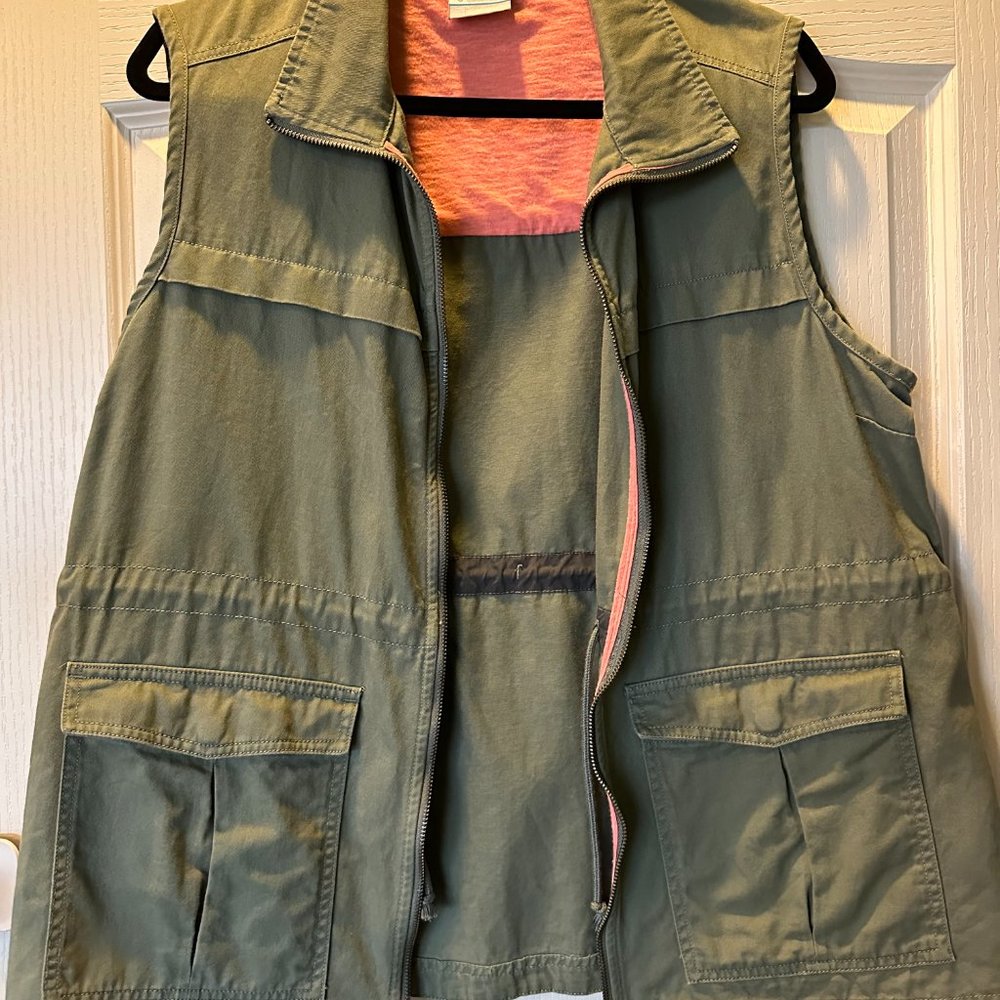 Columbia Soft Zip Front Vest with Cinch Waist Size XL - Picture 3 of 10